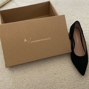 Black Suede Block heels